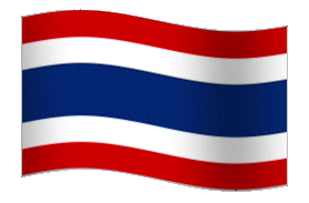 Waving flag of Thailand